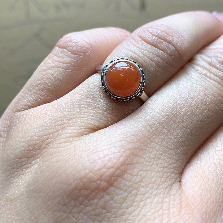 水晶水晶戒指银S925镶嵌