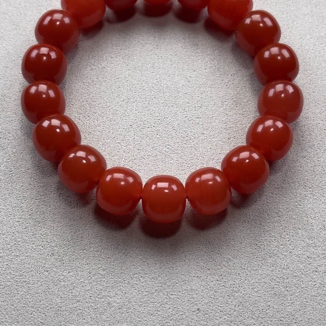 南红玛瑙12➕手串未镶嵌天*