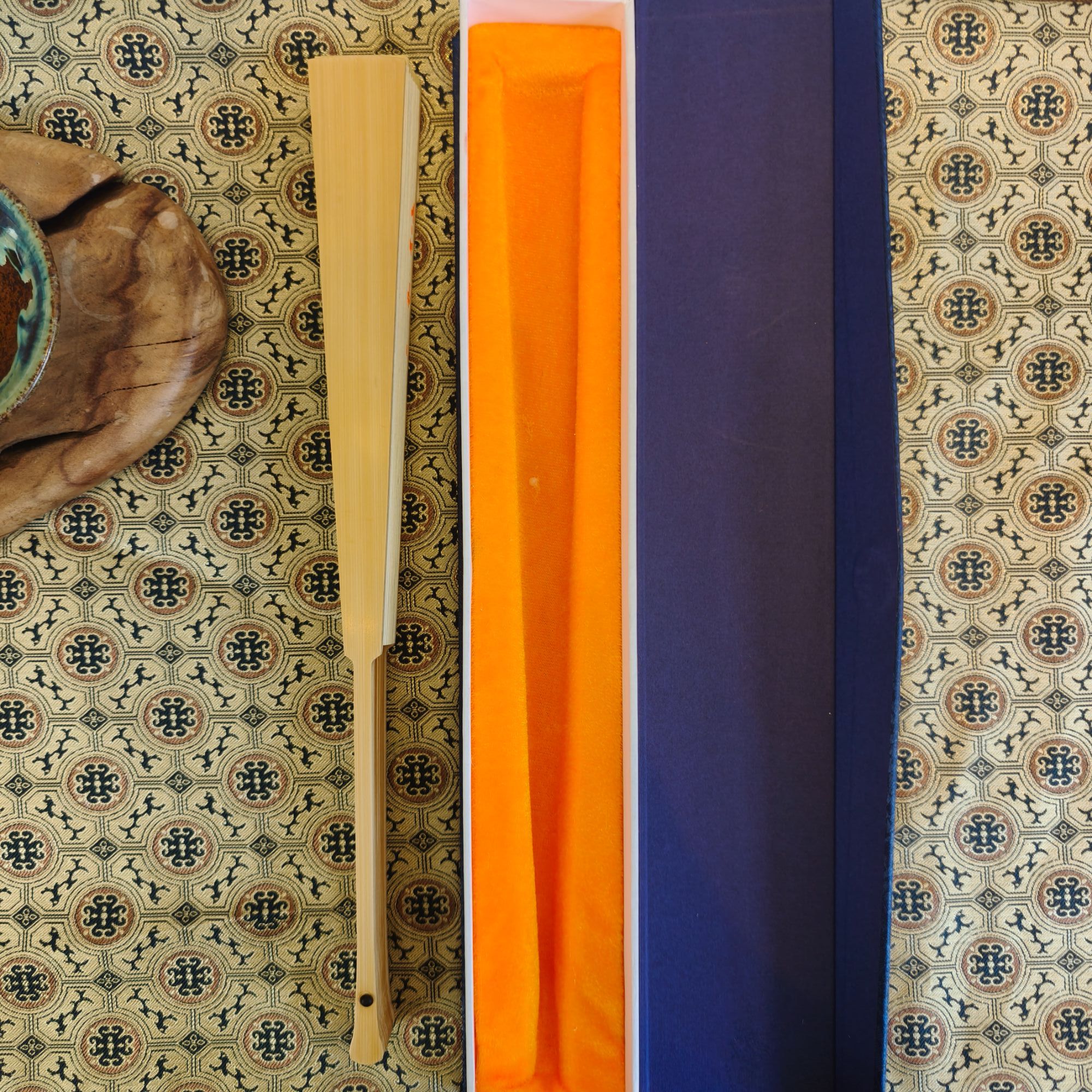 【一扇清风】-【彩蛋C35】-10寸书法手写手绘国风玉竹扇子-带礼盒