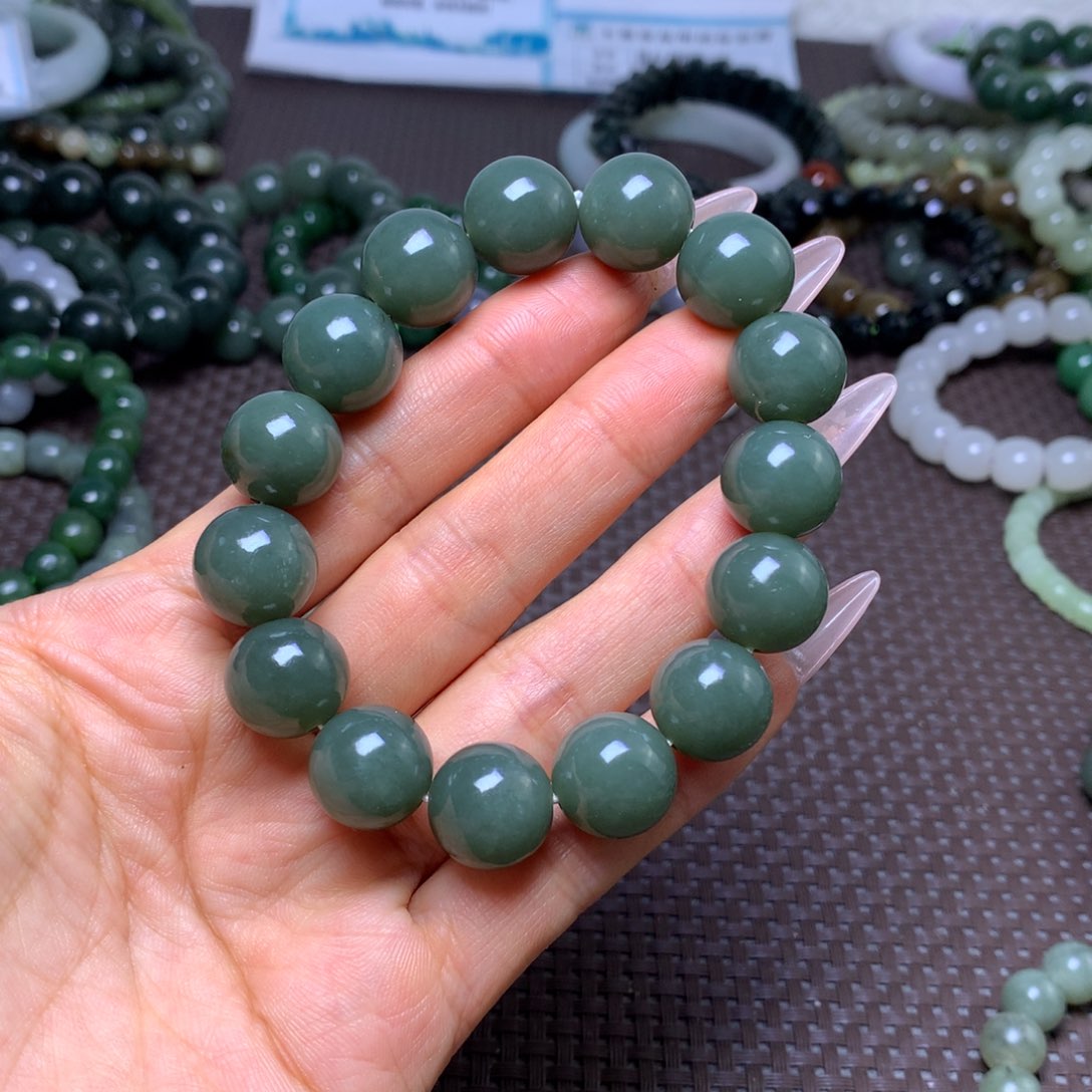 未镶嵌手串和田玉卡14