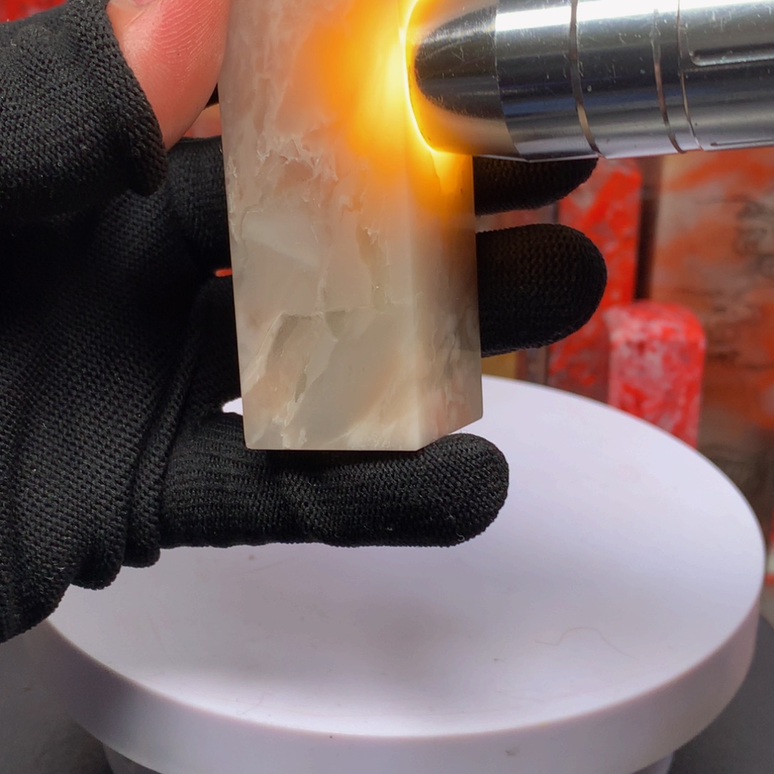 昌化石芙蓉冻印章