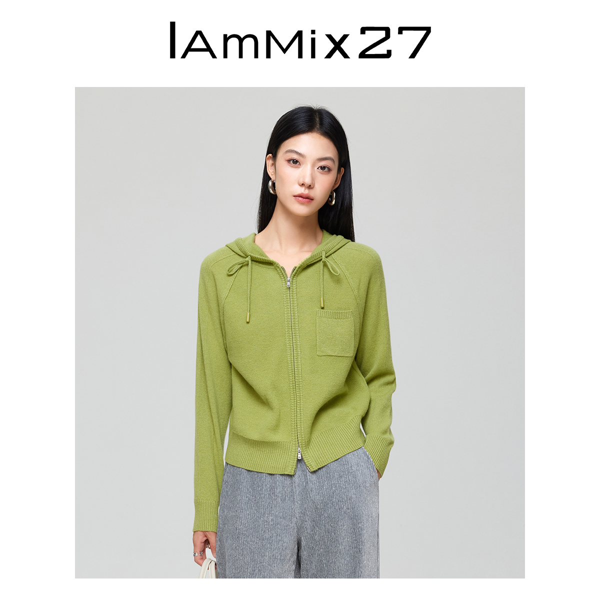 Iamx27通勤女装毛针织衫M4D5233