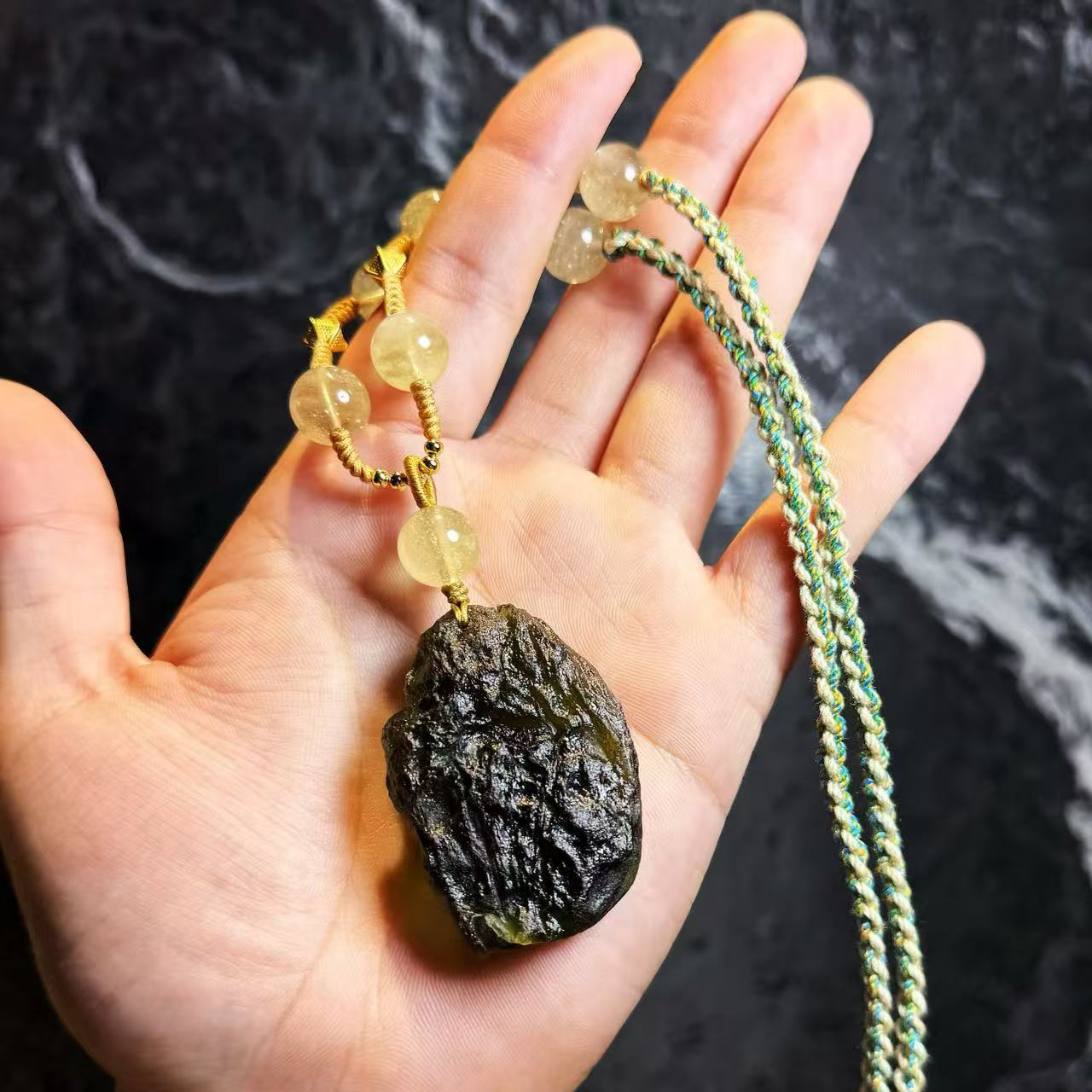 SJ824 黄金陨石款式项链