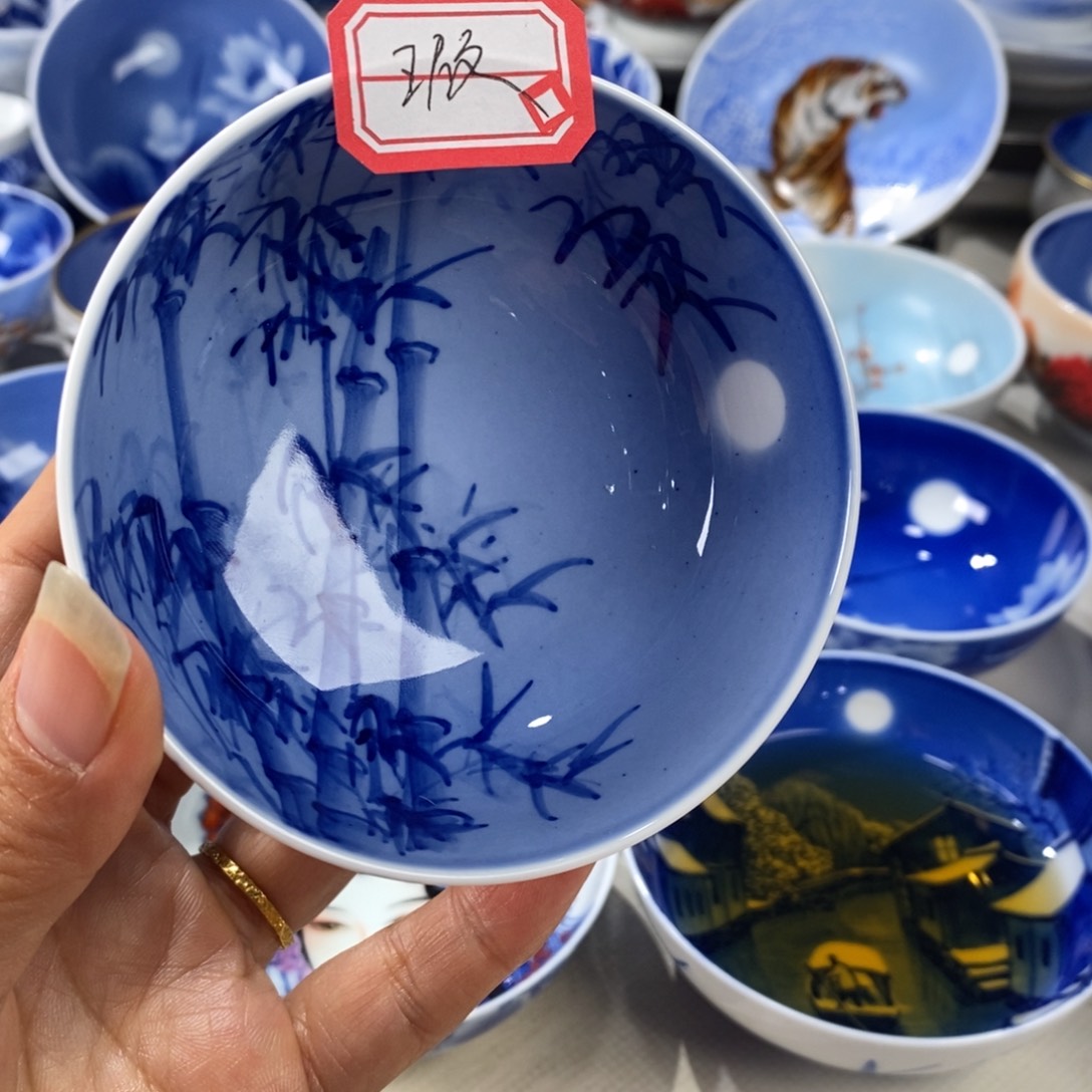 青花竹子主人杯杯