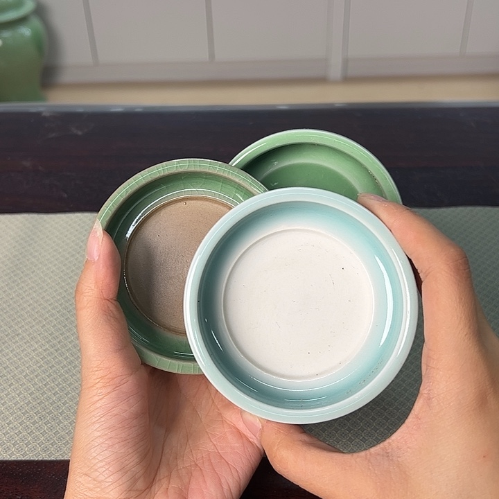 龙泉云间青瓷小米茶器