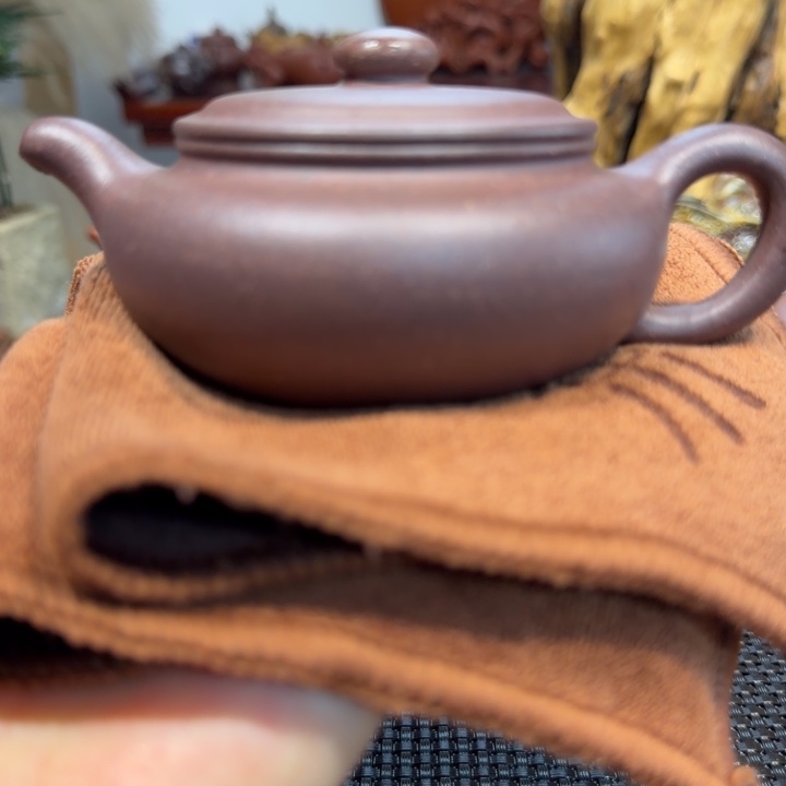 紫砂茶壶底槽清扁鼓150cc福利