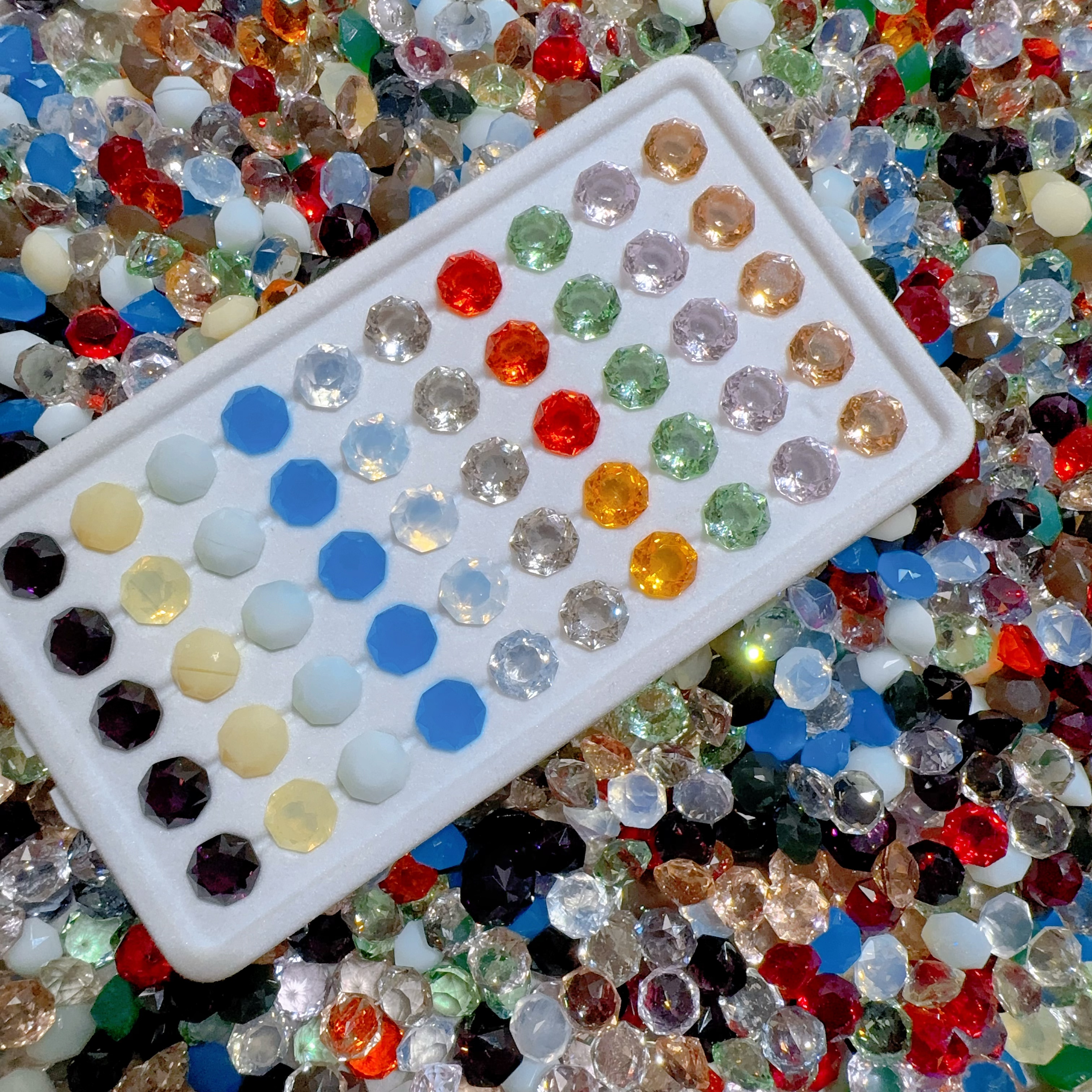 【手捧花 八边玫瑰】以直播间为主 高端局美甲钻饰品爆闪手工网红