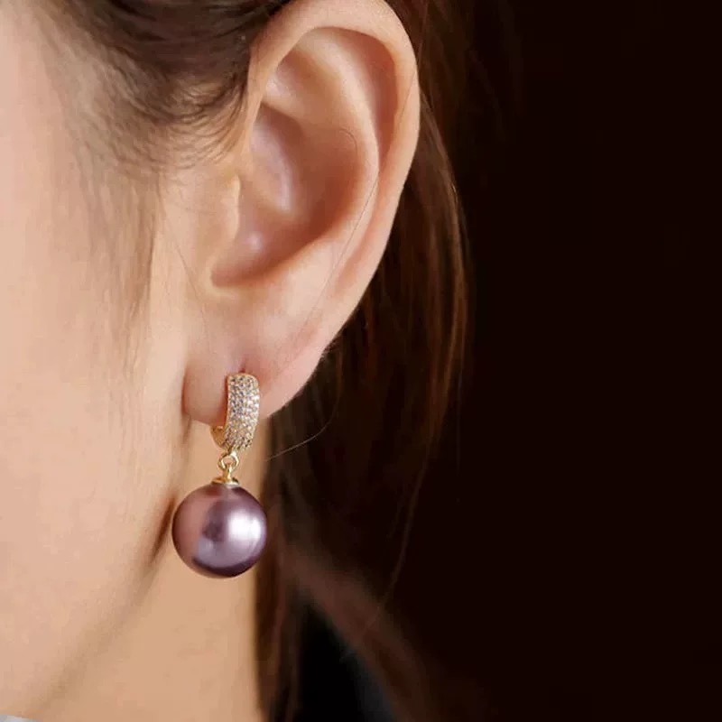 2015优雅紫色耳环