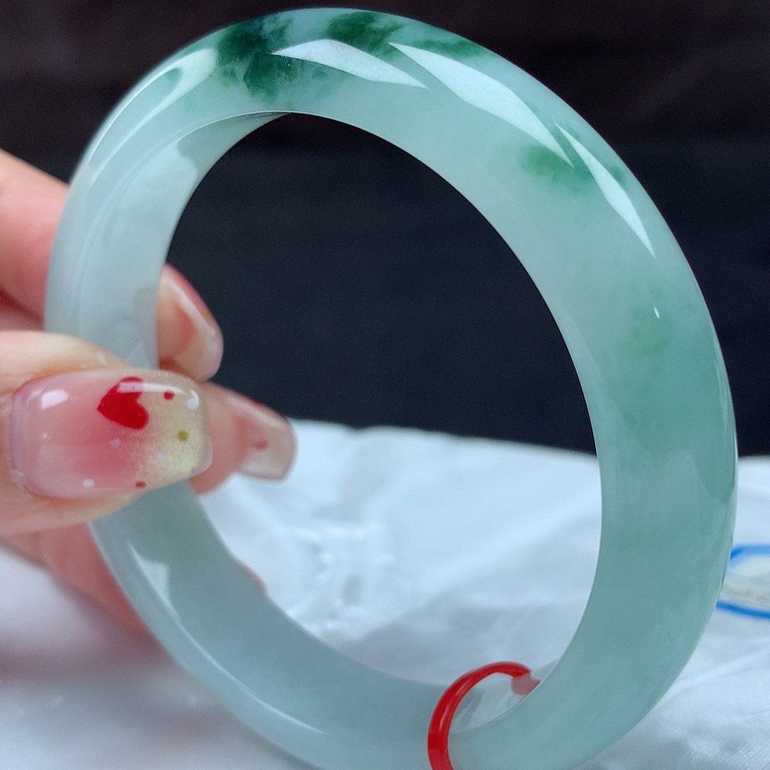 翡翠手镯未镶嵌96741， 