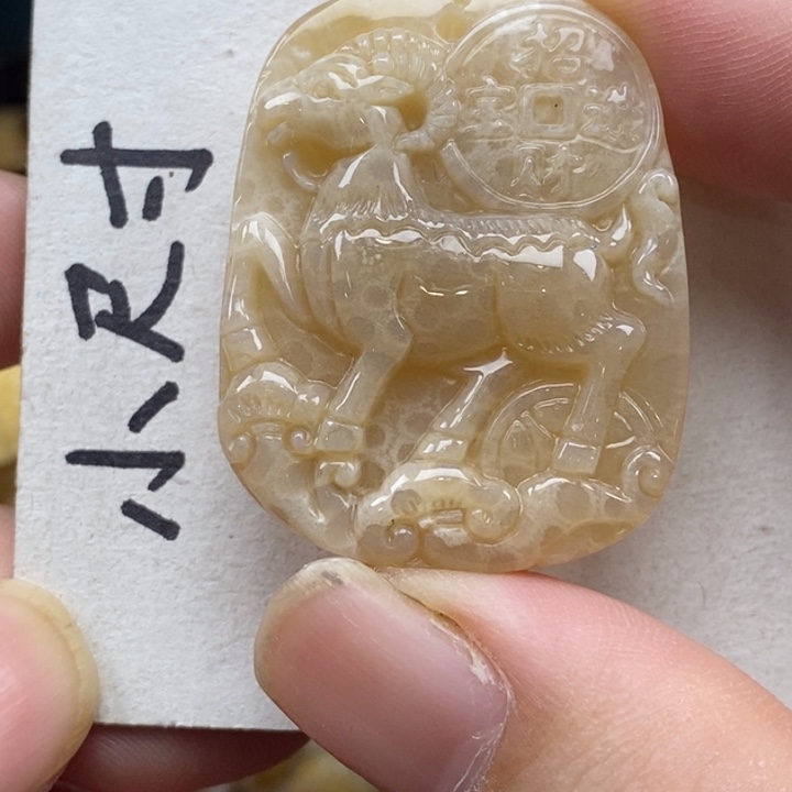 硅化珊瑚（珊瑚玉）未镶嵌颈饰