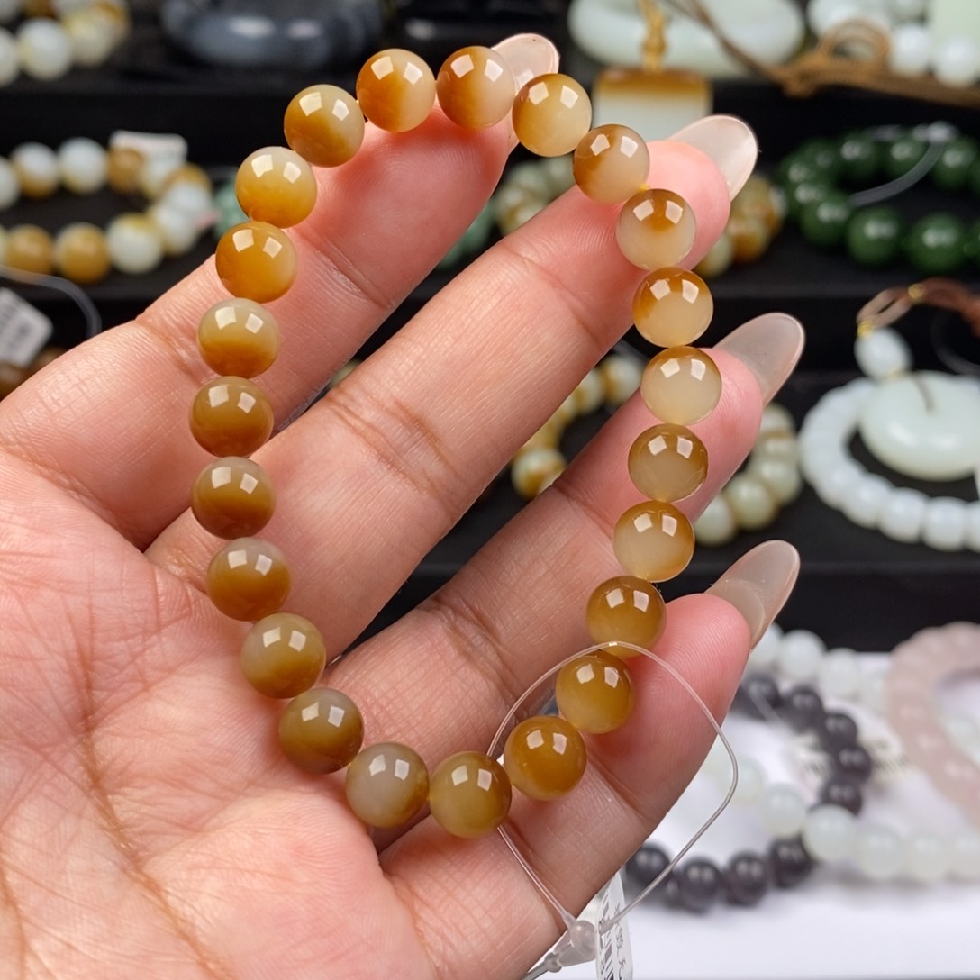 和田玉手串未镶嵌