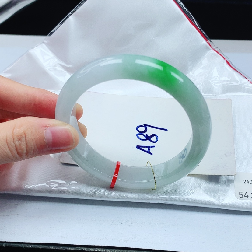 【闪购商品】翡翠手镯未镶嵌天然缅甸a货手镯54+