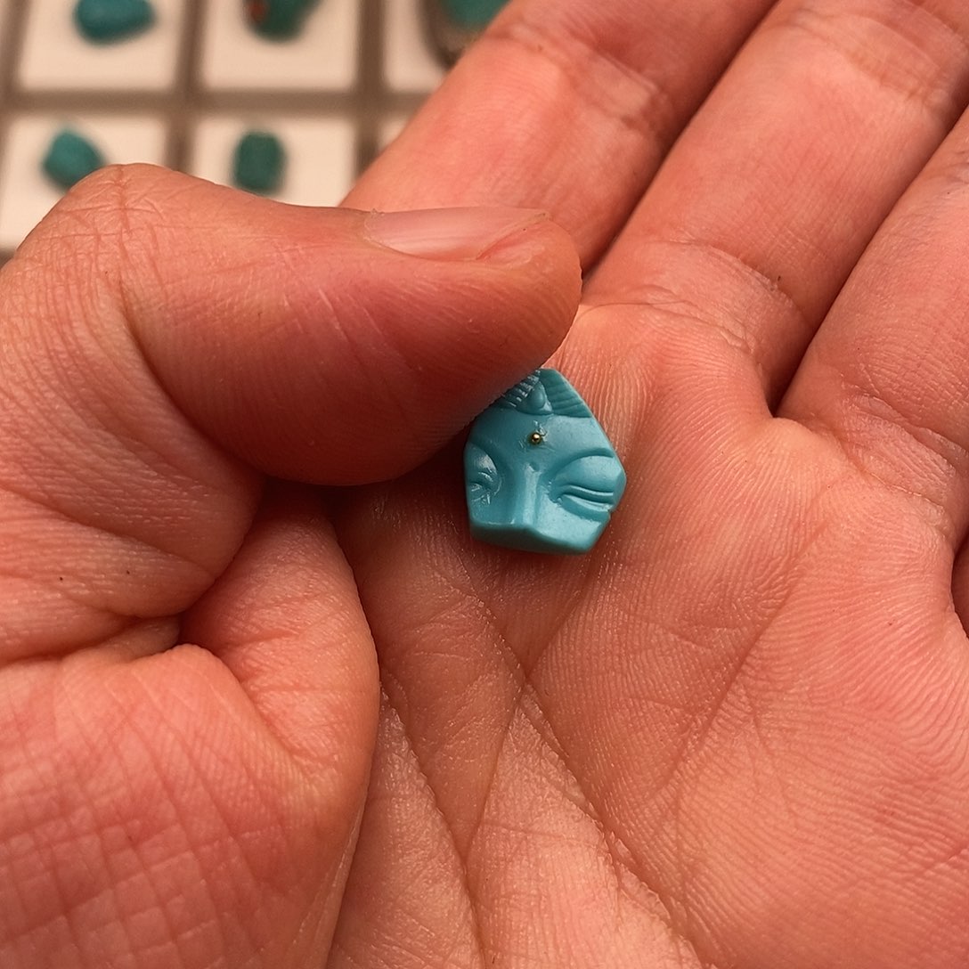 绿松石发饰未镶嵌