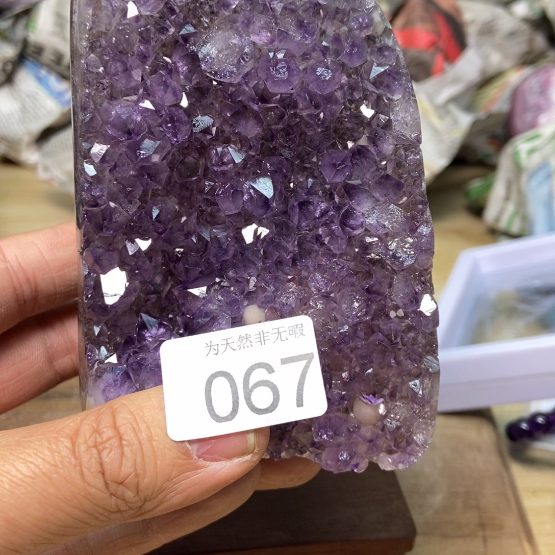 紫晶天然水晶摆件未镶嵌