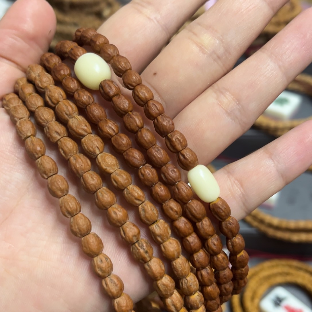 柏香籽/百香籽手串红皮小高桩
