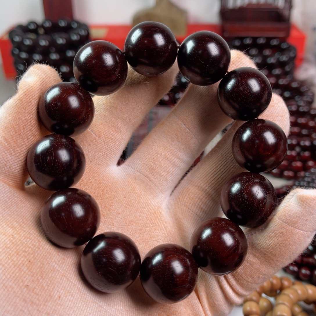 小叶紫檀手串/手链2.0高油密纯二标带星