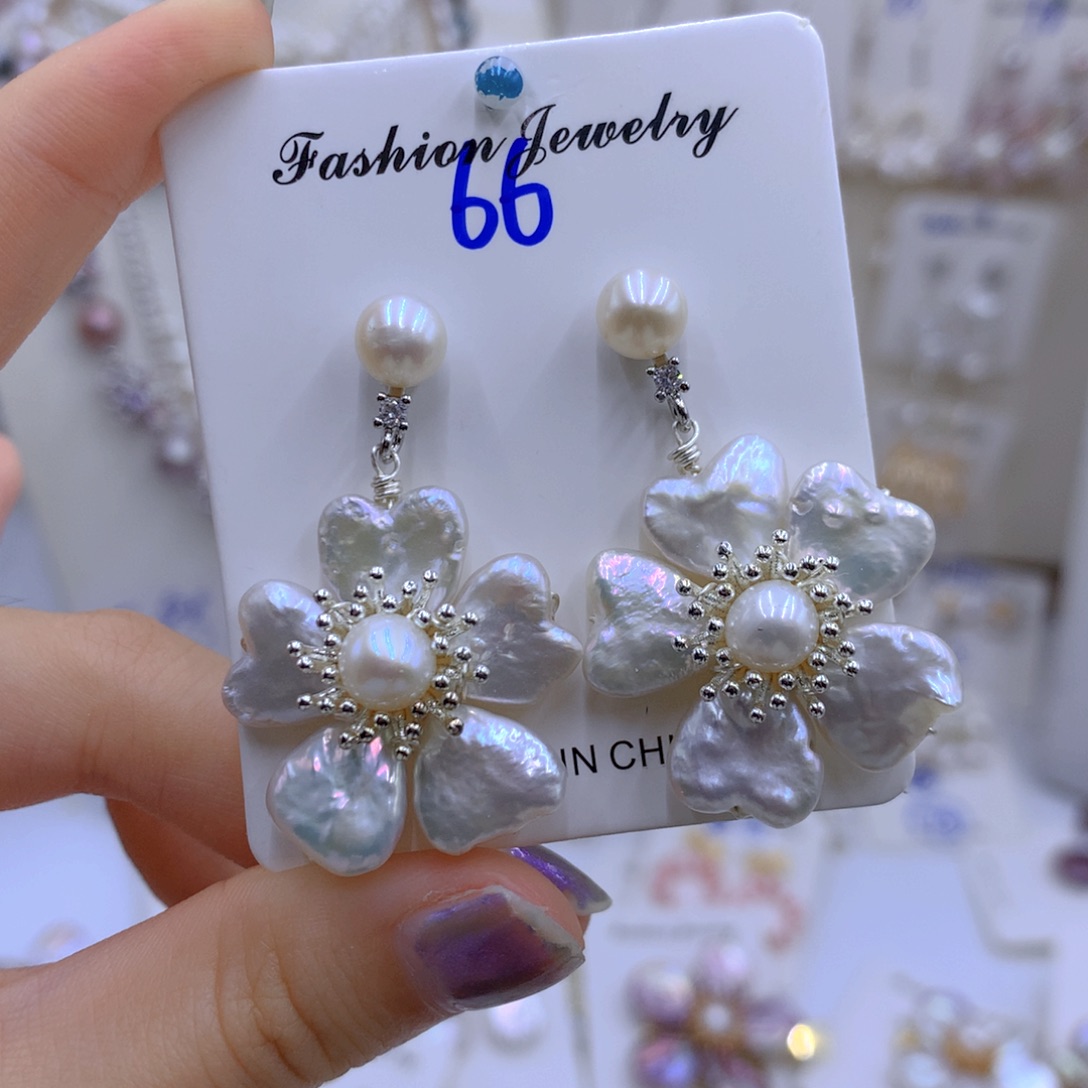 淡水珍珠颈饰银S925镶嵌