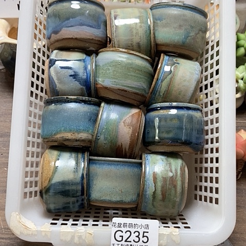 紫砂花盆235微瑕品口径5厘米左右的时间