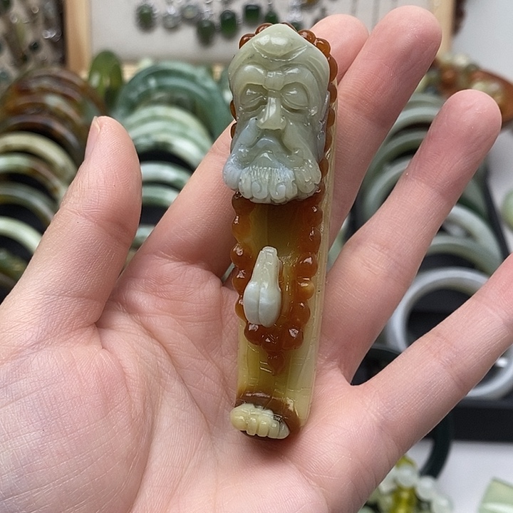 未镶嵌蛇纹石玉手链