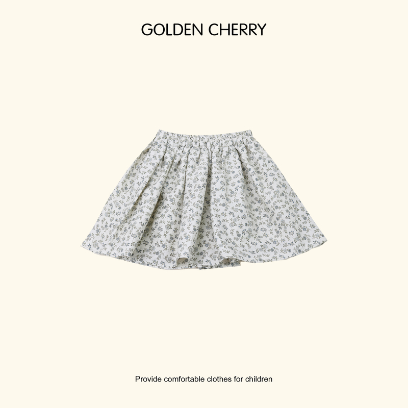 【金樱桃Golden cherry】儿童碎花满印时尚半身裙285053