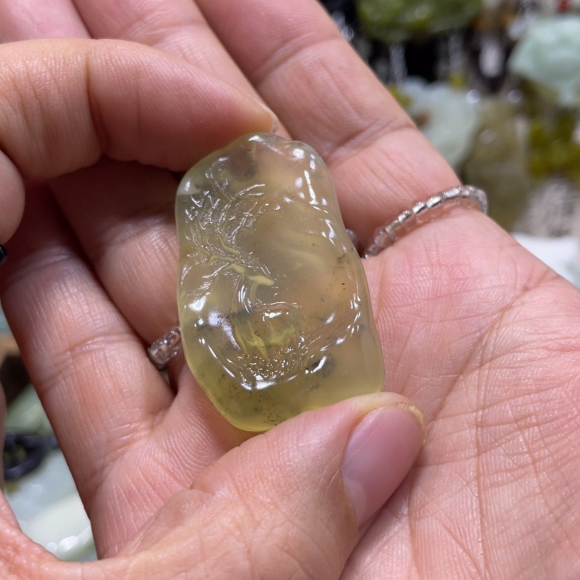 【闪购商品】岫玉颈饰未镶嵌57吊坠