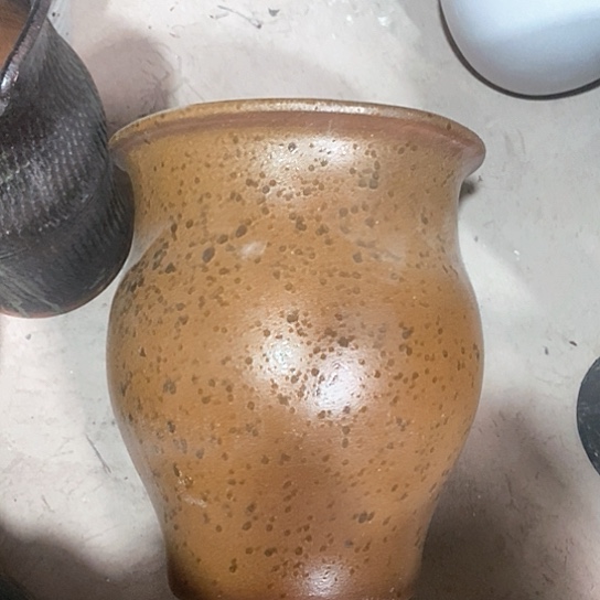 紫砂花盆口29高度33黄色