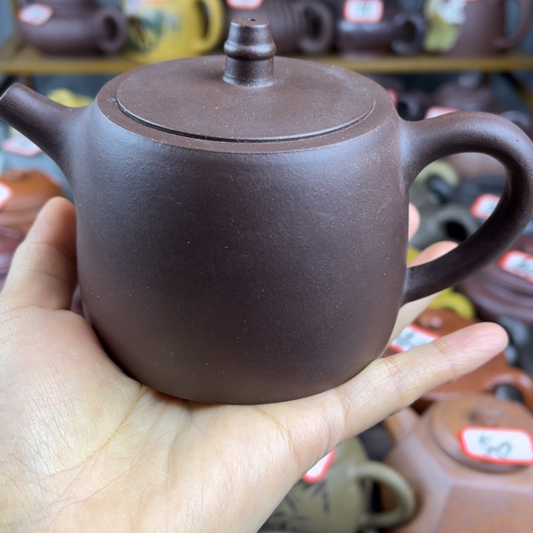 紫砂茶壶宜兴紫砂壶微瑕壶口嗑把跳沙