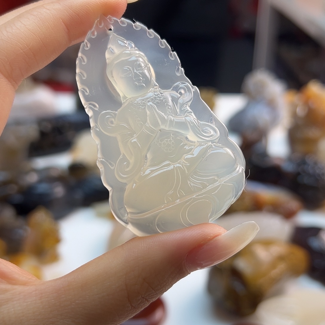 玛瑙/玉髓未镶嵌吊坠(不含链)