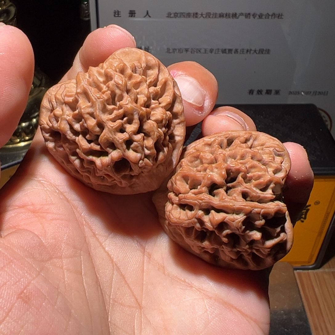 把件文玩核桃38尺寸原桩一代秦闷全品