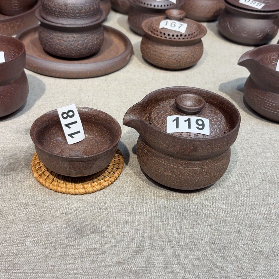 茶具粗瓷茶具素胎无釉