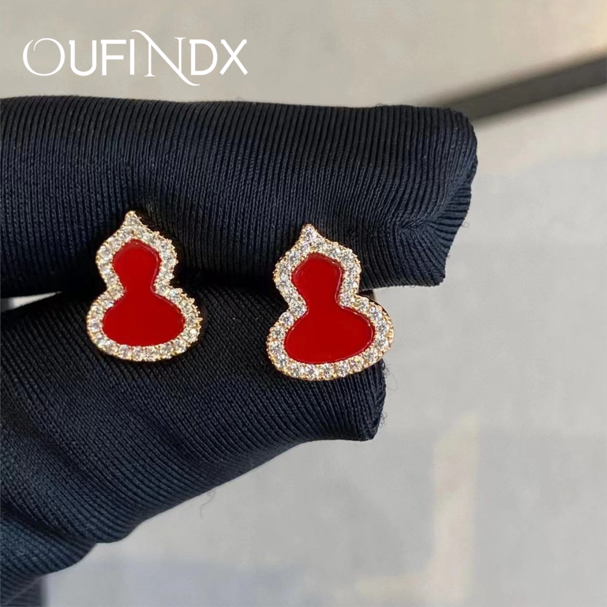  气质轻奢精致时尚精致葫芦耳钉~5664