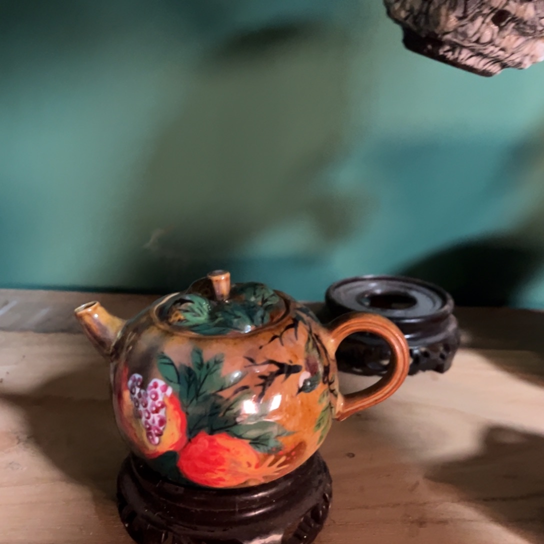 杯柴烧手工手绘陶瓷