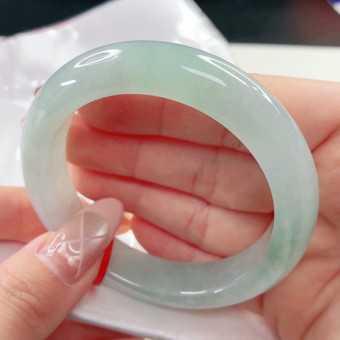 翡翠未镶嵌手镯54.8x199