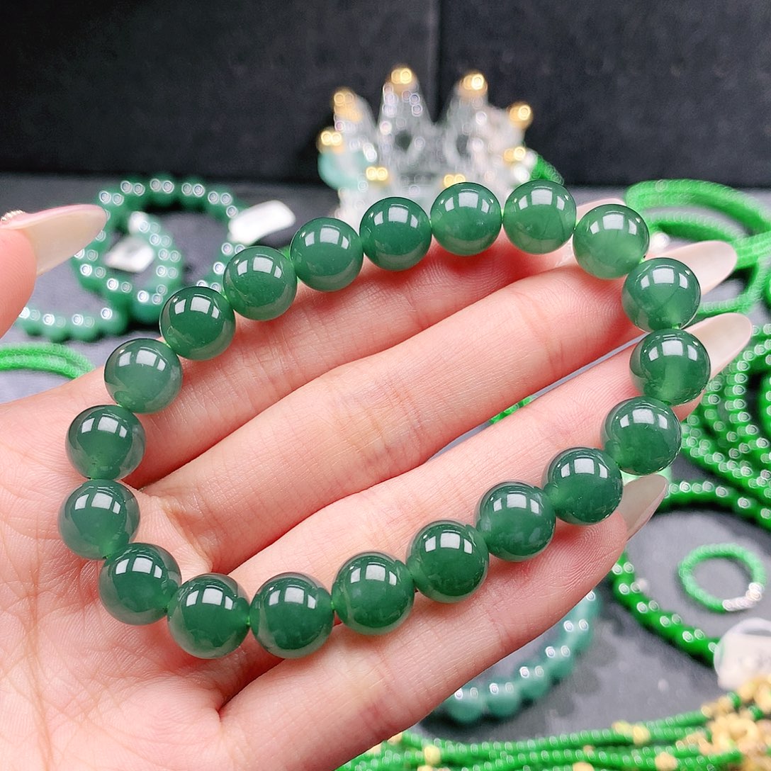 翡翠未镶嵌手串手链
