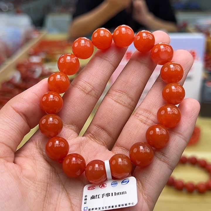 南红玛瑙多样性发一，卡11mm未镶嵌