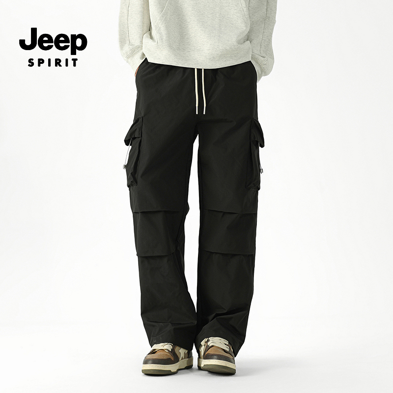 JEEPSPIRIT工装裤春秋季美式潮牌高街耐磨户外多口袋休闲长裤子