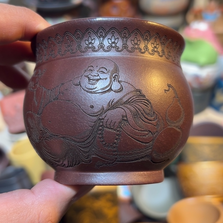 紫砂茶杯宜兴紫砂主人杯