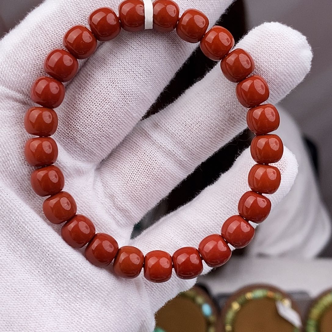 南红玛瑙未镶嵌手链