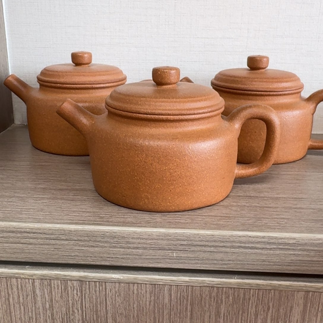 紫砂茶壶瑞微瑕黄金段德钟125cc