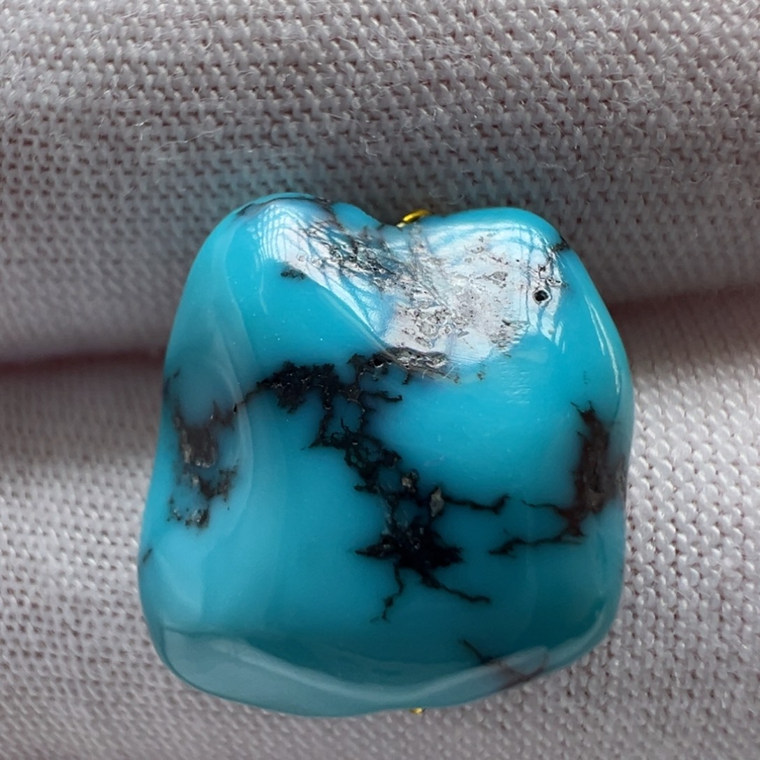 绿松石未镶嵌配饰14.7*14.4