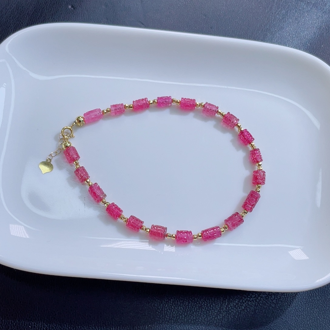 未镶嵌碧玺手链碧玺手链