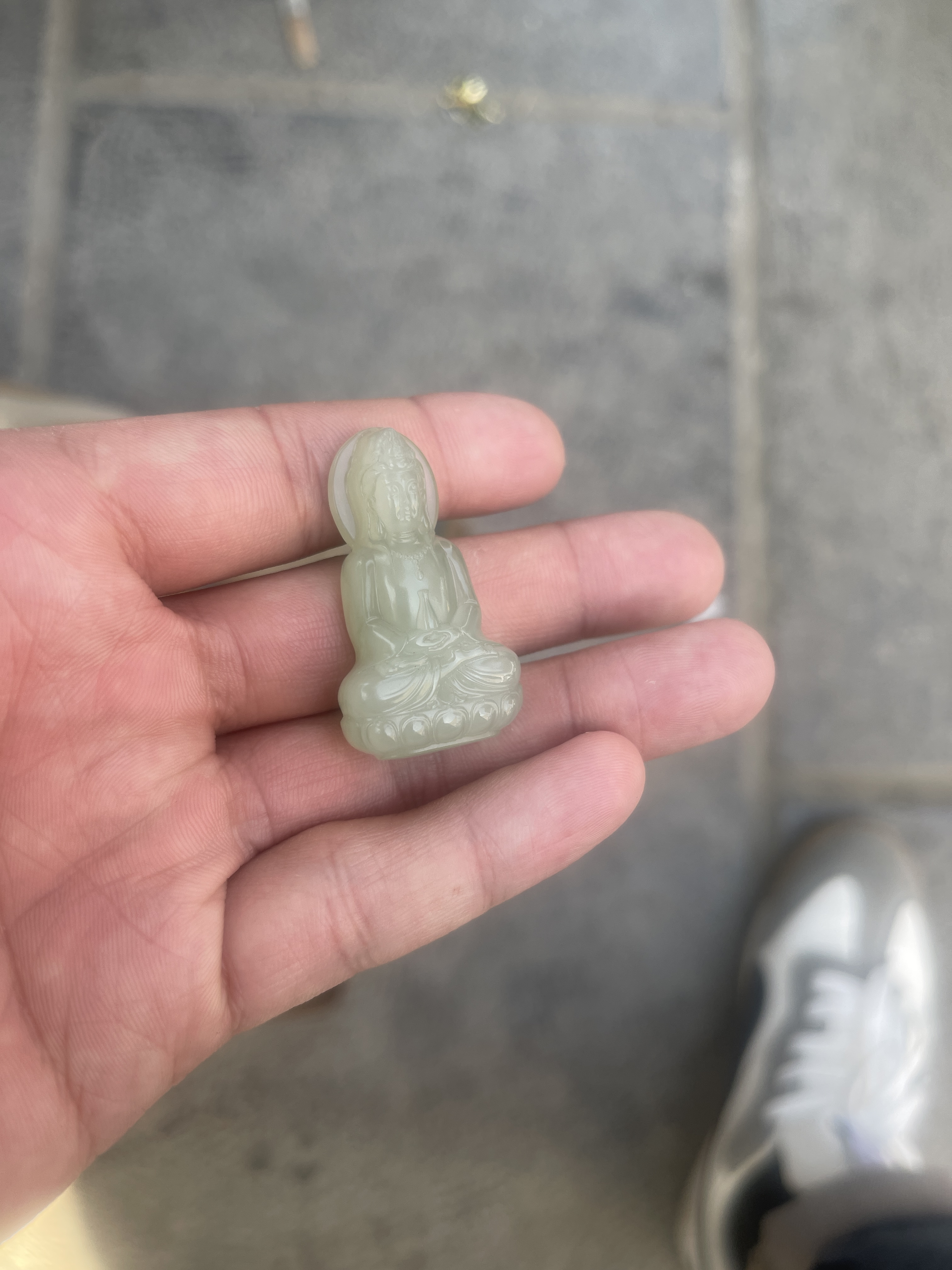 和田玉观音吊坠2王姐