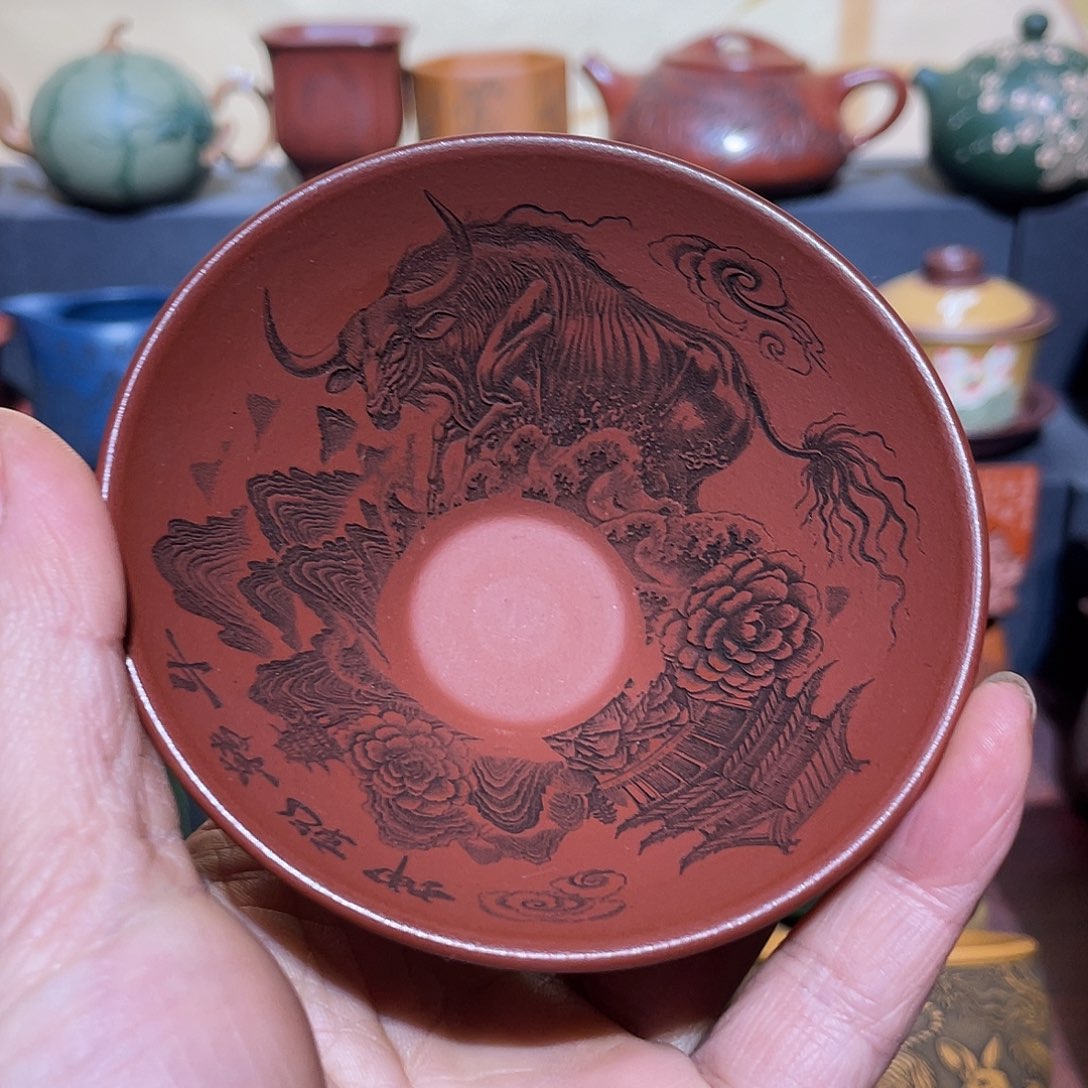 原矿紫砂手工主人杯