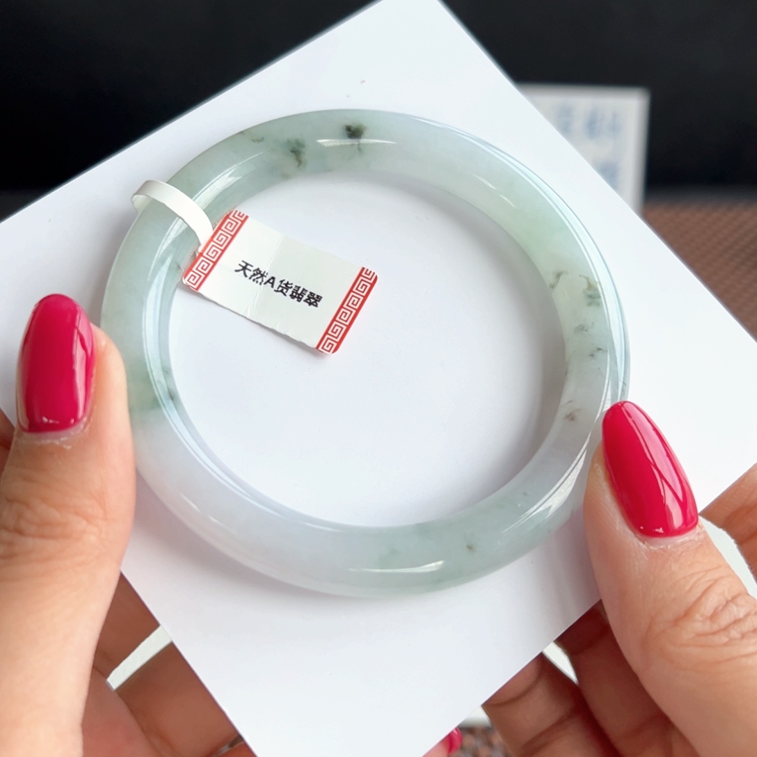 翡翠未镶嵌手镯12号 56