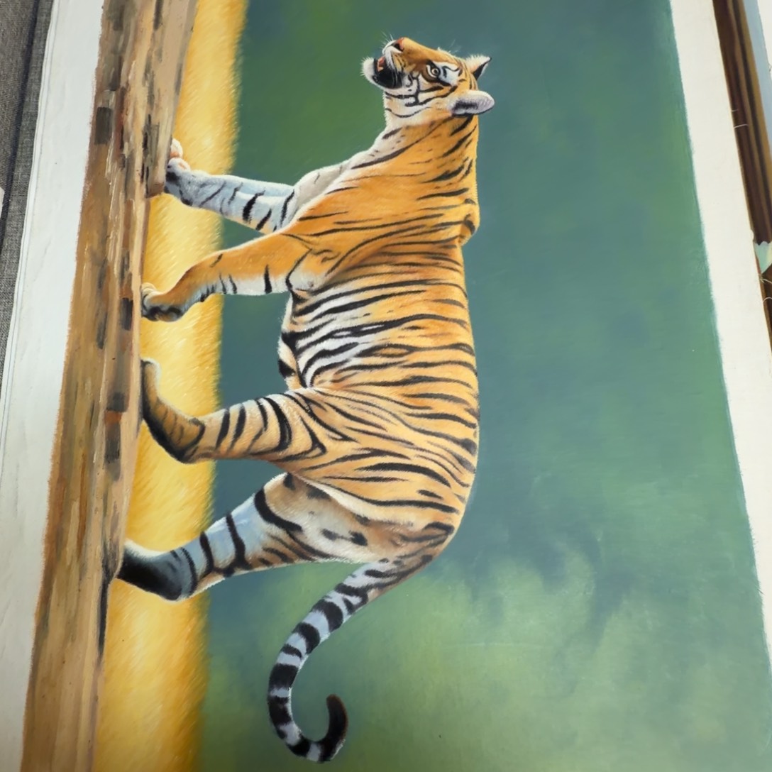 油画加油加油努力加油努力