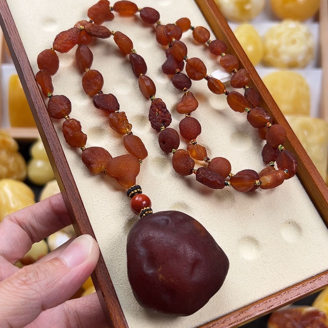 蜜蜡颈饰未镶嵌蜜蜡