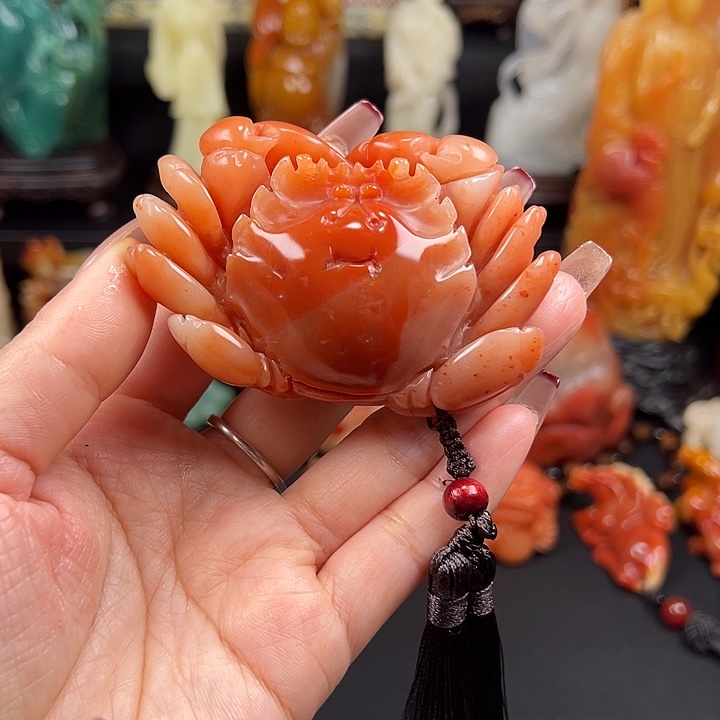 寿山石高山水冻石