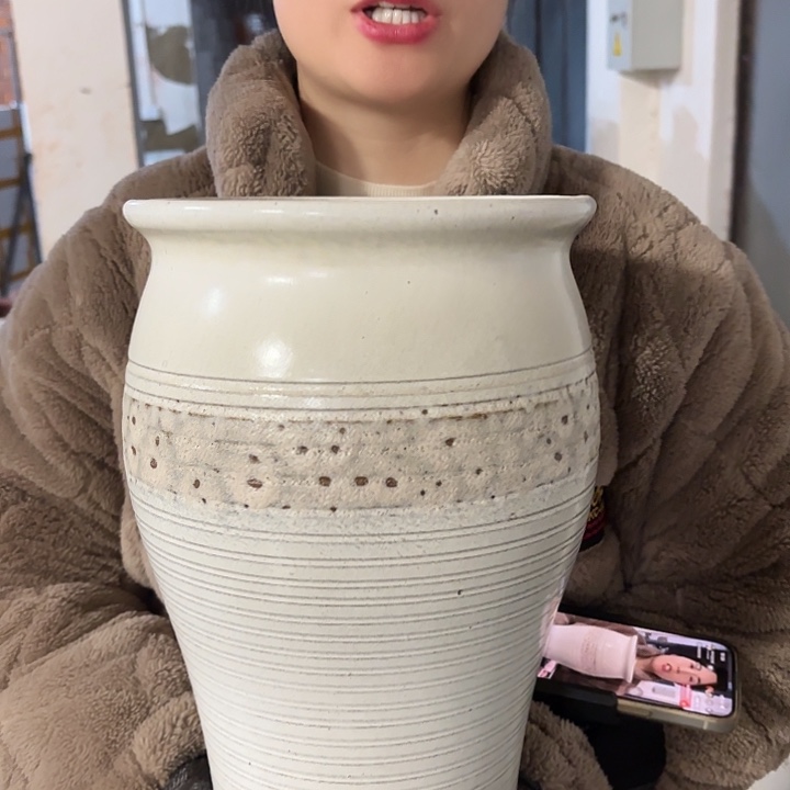瑕疵高32口口20花盆