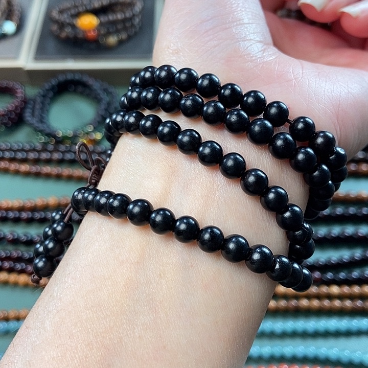 风车木（黑檀木）手串/手链0.6