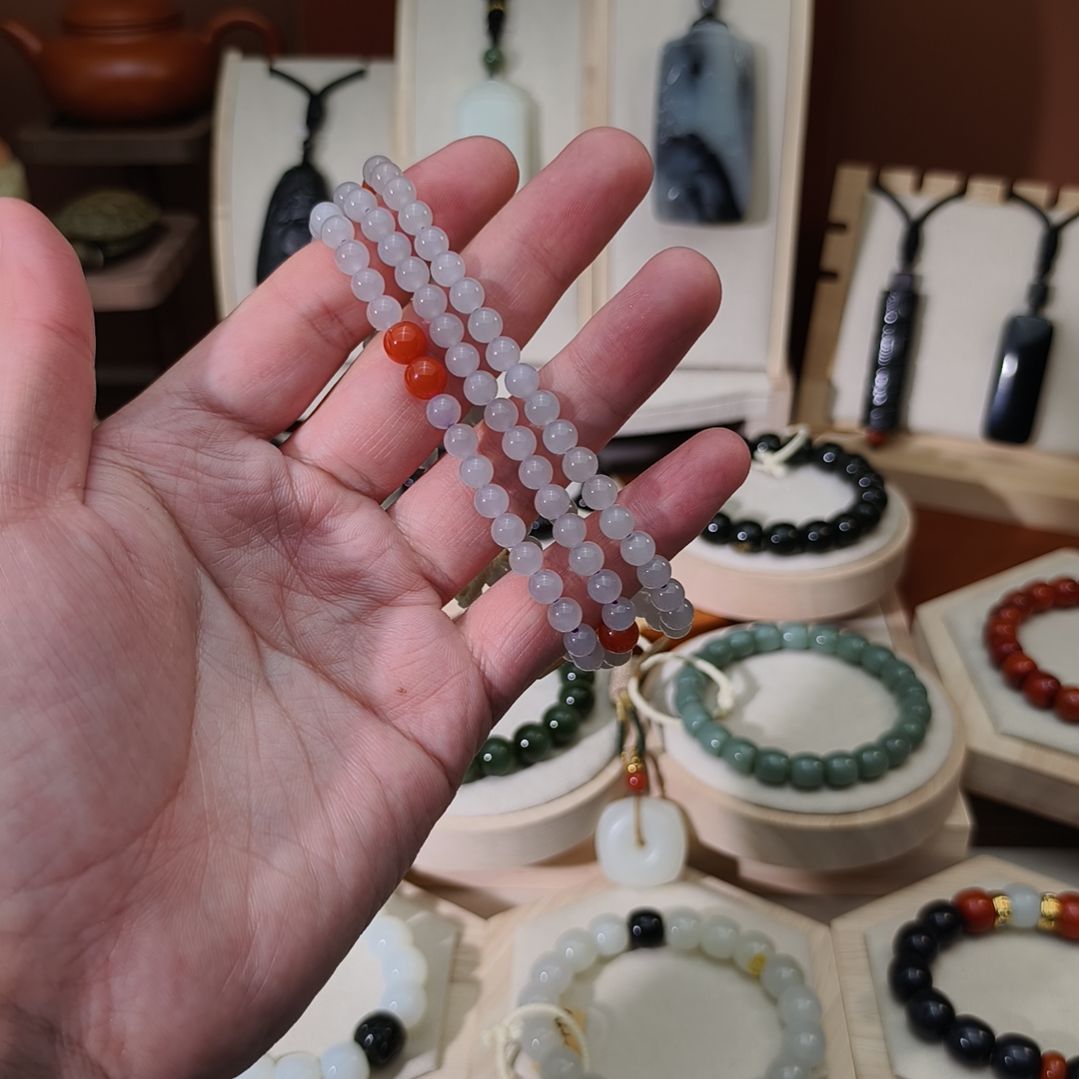 和田玉未镶嵌手链